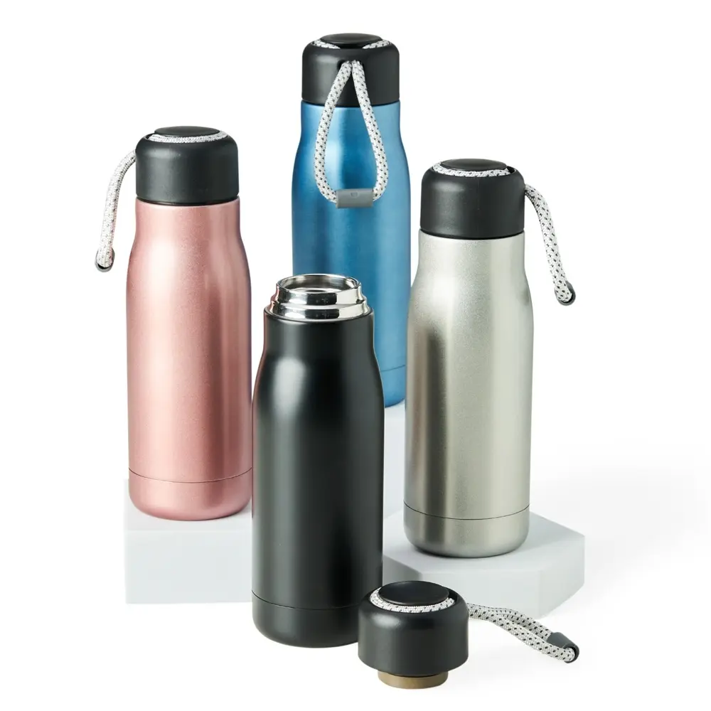 Garrafa Térmica 420Ml C/ Cordão 