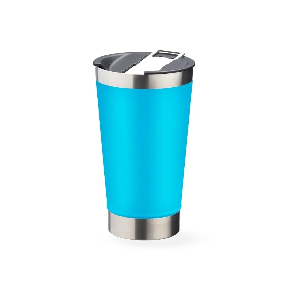 [03030089021] Copo Térmico 500Ml C/ Abridor  (Azul Claro 03, 02 - Silk Cilíndrico, 1)