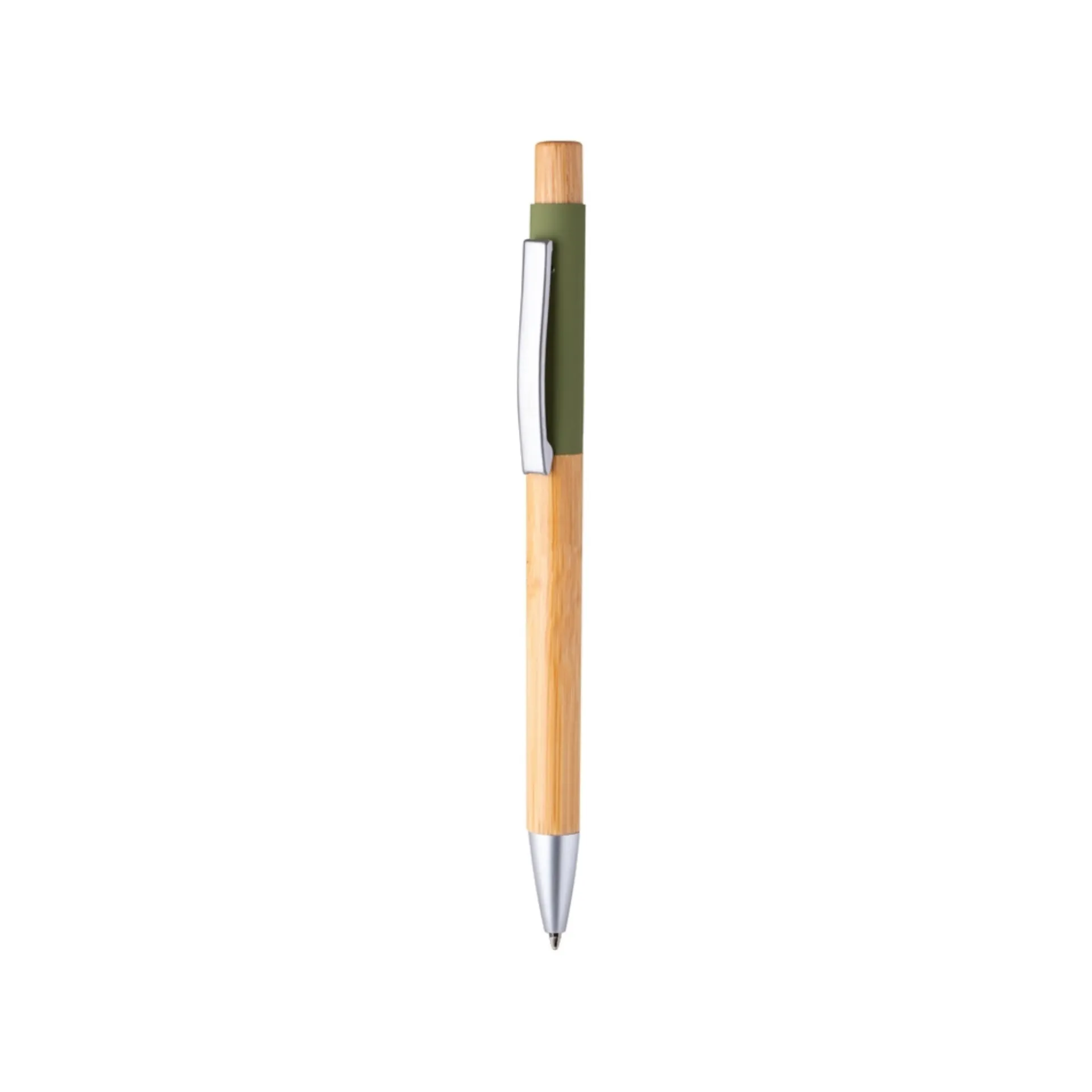 Caneta Alumínio E Bambu 