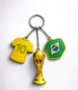 Kit Chaveiros Copa 3D 