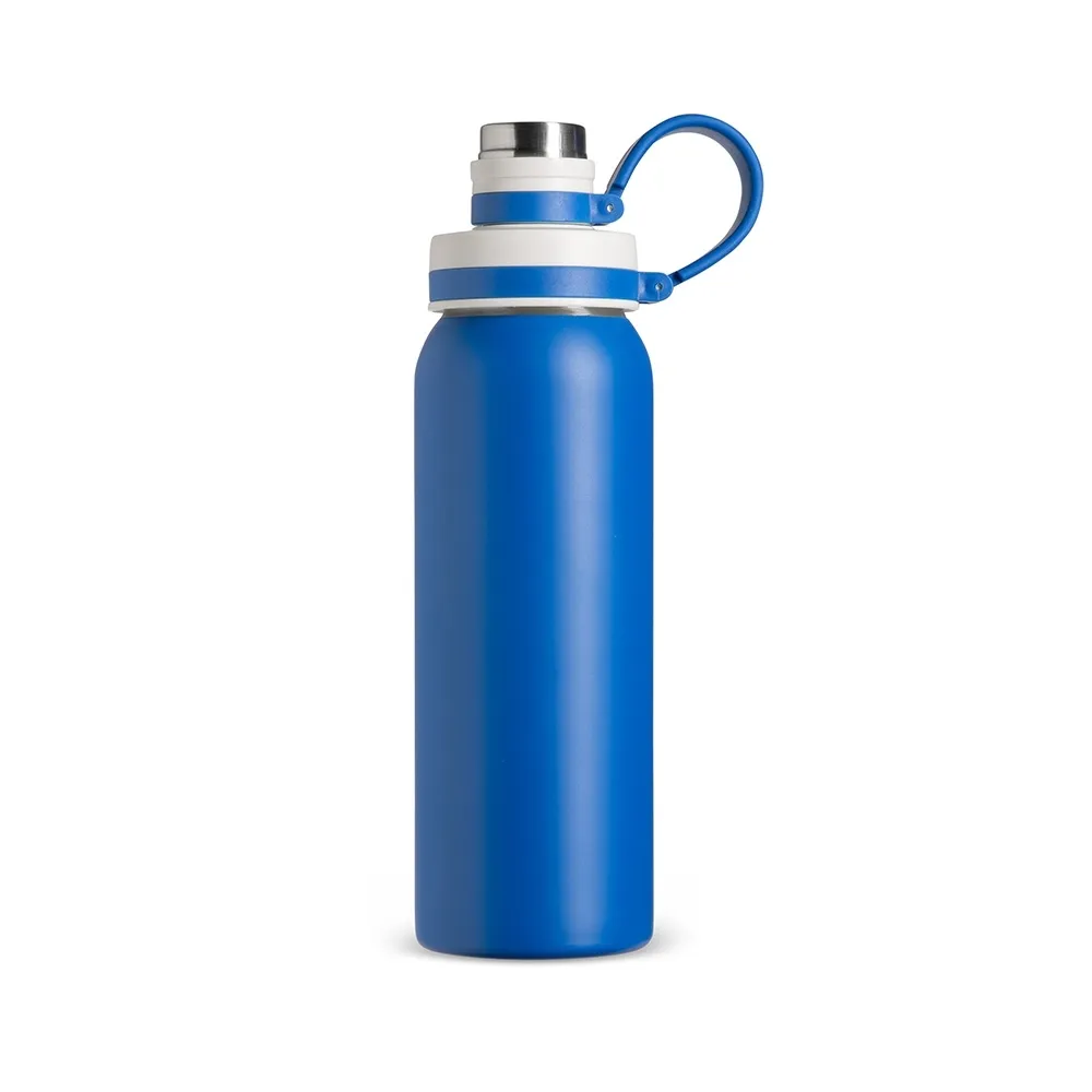 Garrafa De Inox C/ Alça De Silicone 800Ml 
