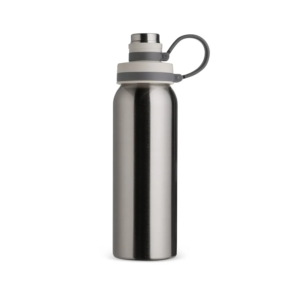 Garrafa De Inox C/ Alça De Silicone 800Ml 