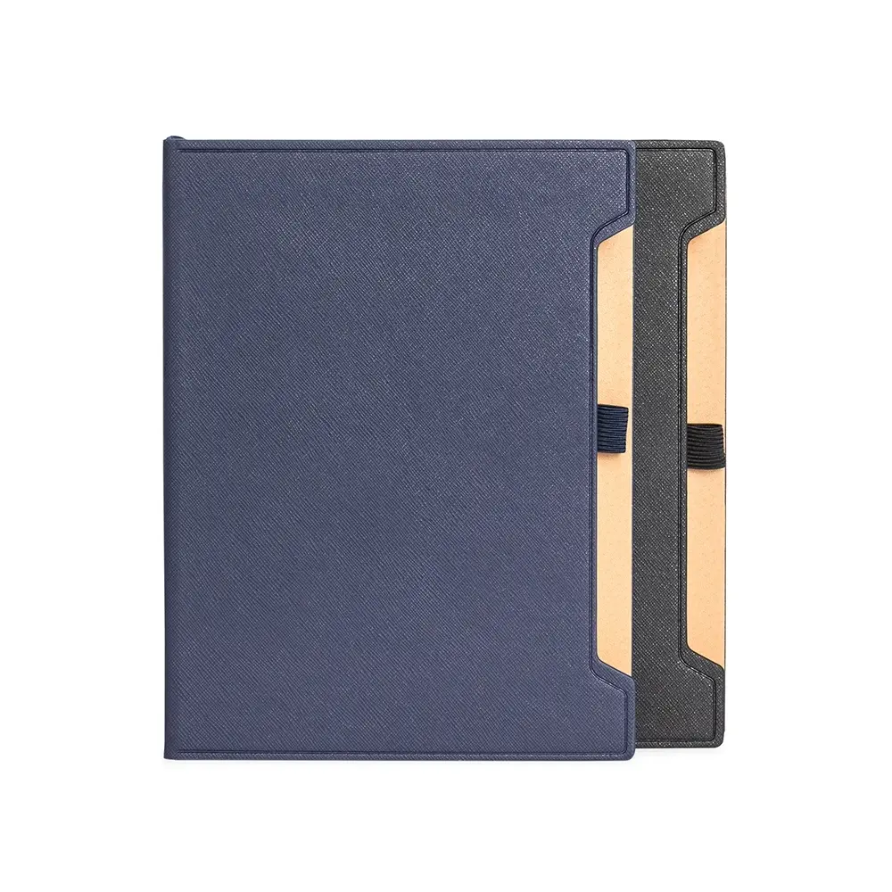 [14160124021] Caderneta Couro Sintético  (Preto 14, 1)