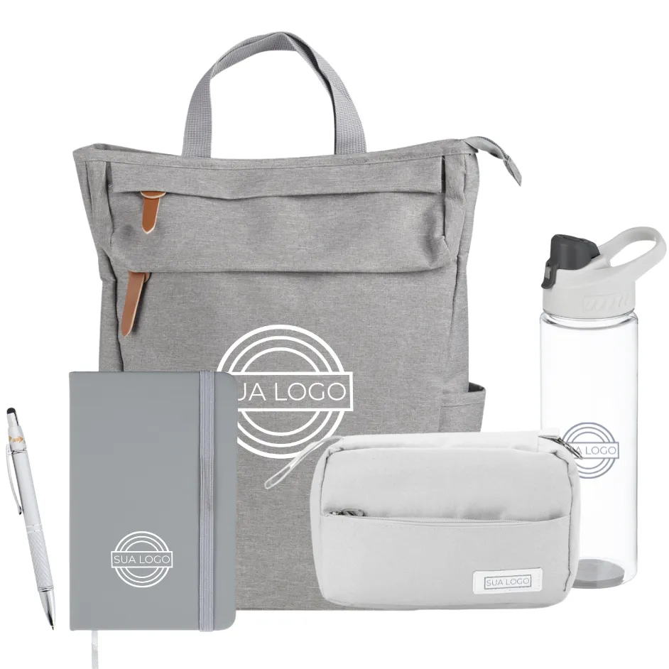 [23170025011] Kit Welcome Grey  (02 - Silk Plano KIT 2, 02 - Silk Cilíndrico, 03 - Laser metal)