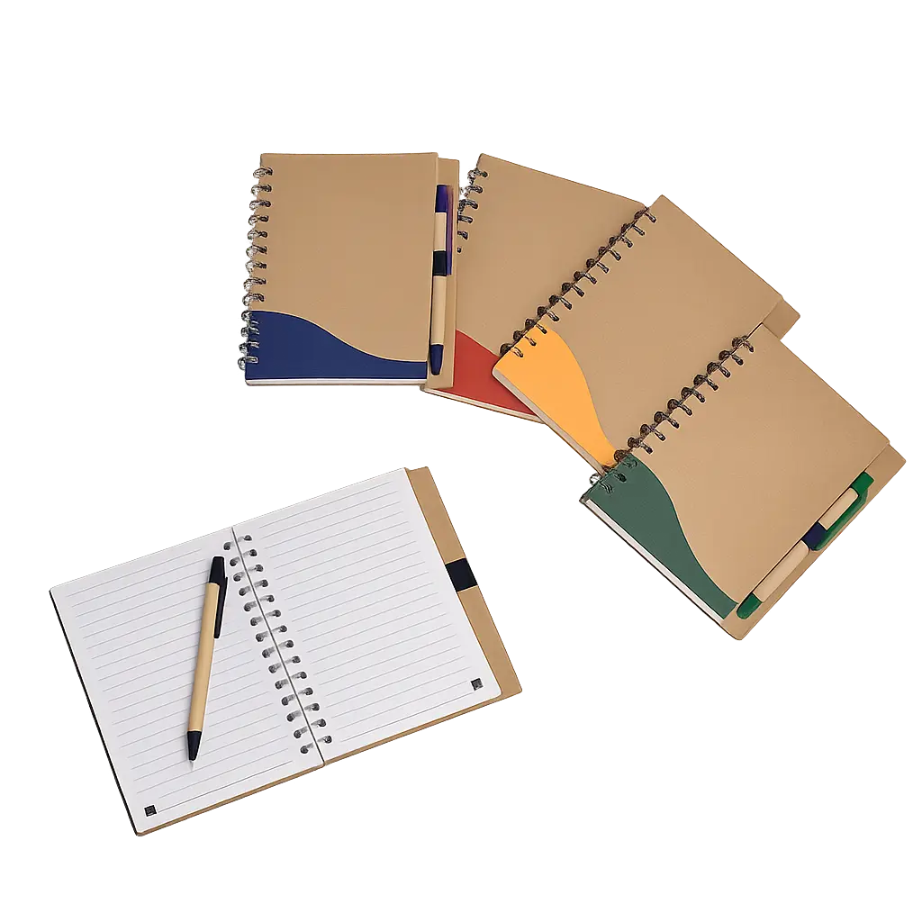 Caderno Ecológico com Caneta