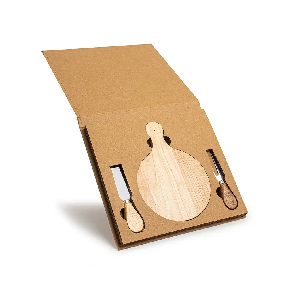 [23360006001] Kit Queijo 3 Peças (09 - Laser Madeira, 02 - Silk Plano)