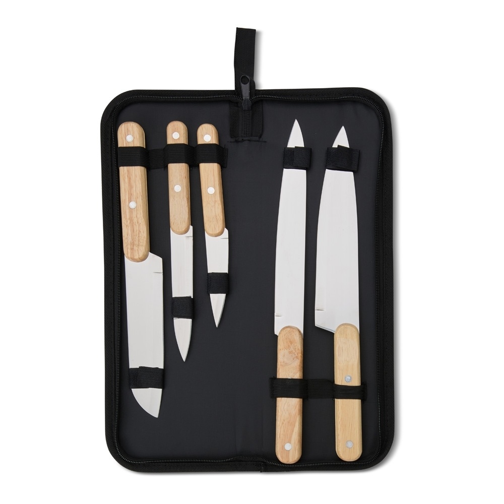 [14340034014] Kit Churrasco 5 Peças (03 - Laser metal KIT 2, 09 - Laser Madeira)