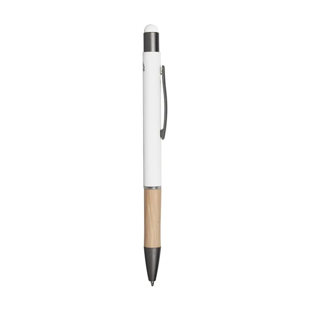 [05090241191] Caneta Touch em Alumínio e Bambu (Branco 05, 1)