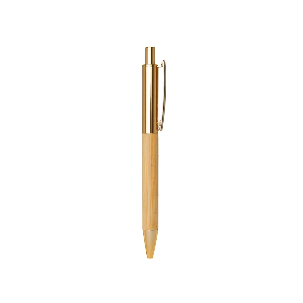 [09090248031] Caneta Metal e Bambu (Dourado 09, 1)
