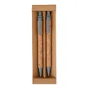 Kit Ecológico Caneta E Lapiseira Cortiça 