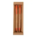 Kit Ecológico Caneta E Lapiseira Cortiça 