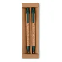 Kit Ecológico Caneta E Lapiseira Cortiça 