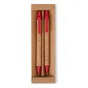 Kit Ecológico Caneta E Lapiseira Cortiça 