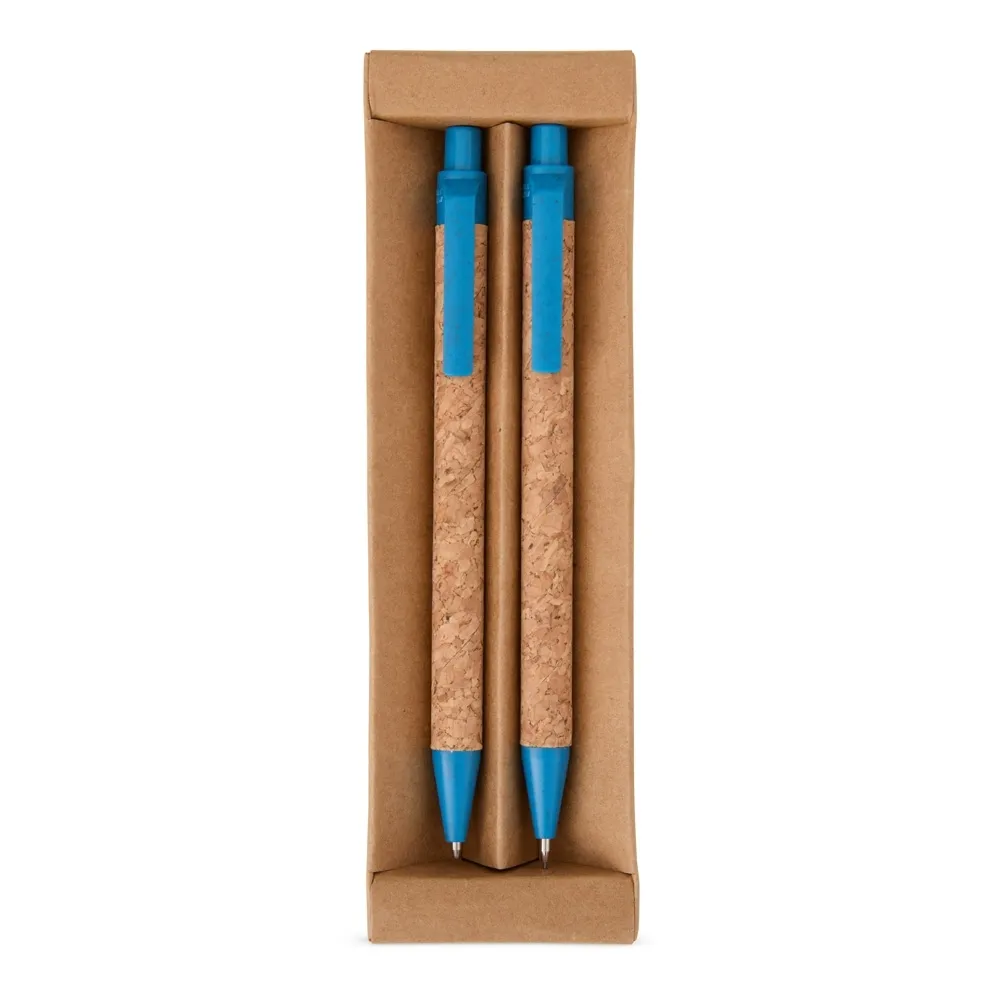 Kit Ecológico Caneta E Lapiseira Cortiça 