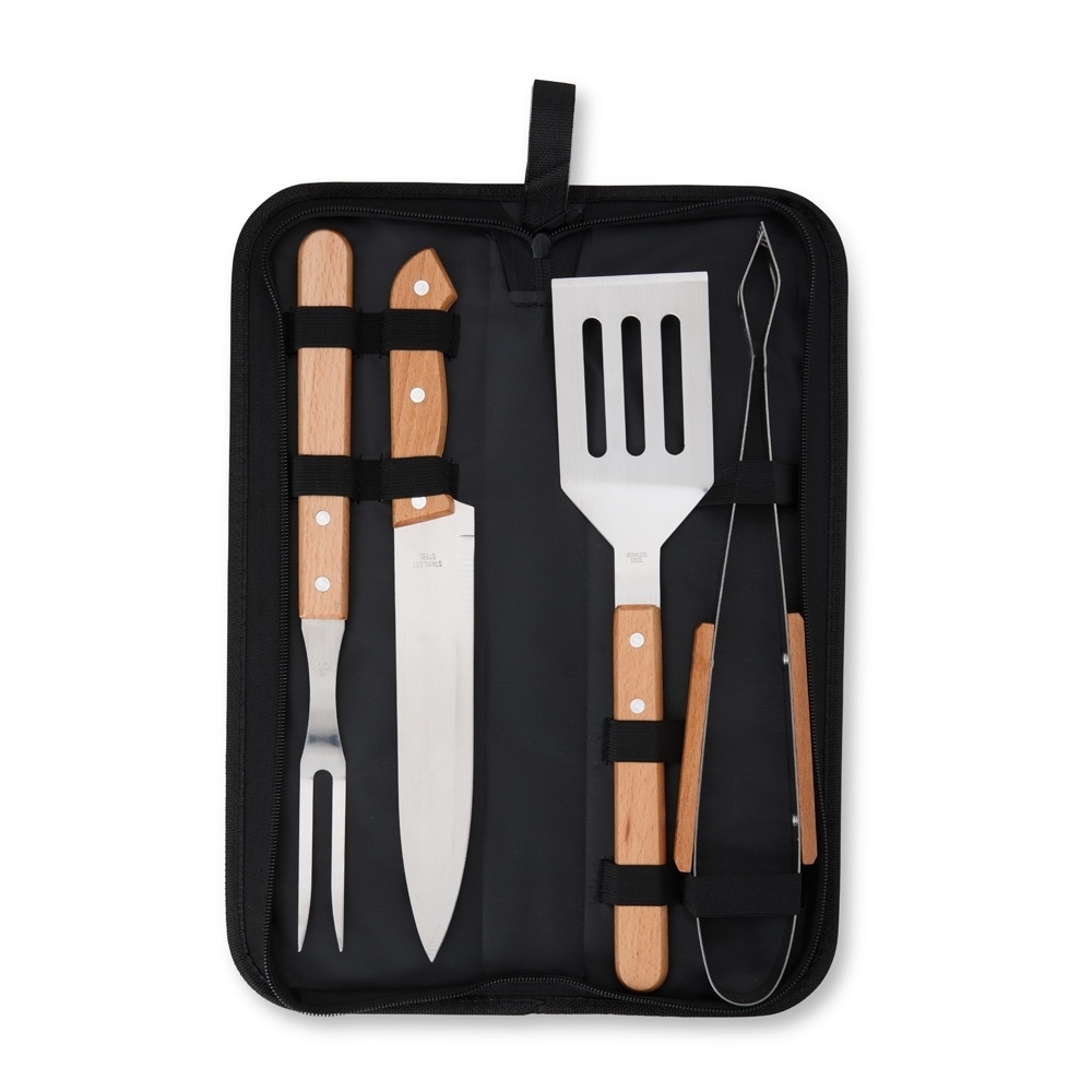 [14340036009] Kit Churrasco 4 Peças (03 - Laser metal KIT 2, 09 - Laser Madeira)