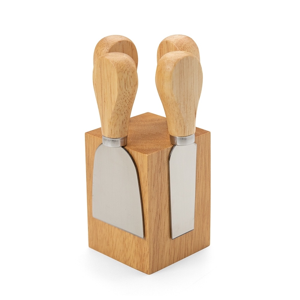 [11360011002] Kit Queijo 4 Peças (09 - Laser Madeira)