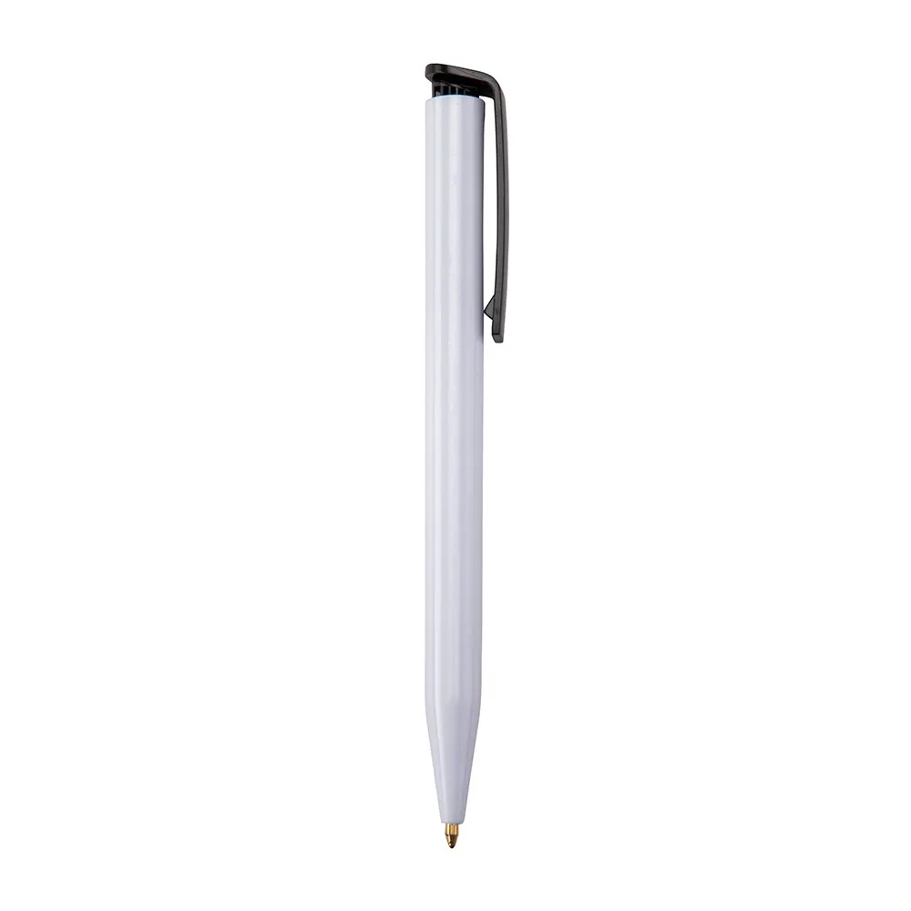 [46100107011] Caneta Plástica (Branco c/ Preto 46, 1)