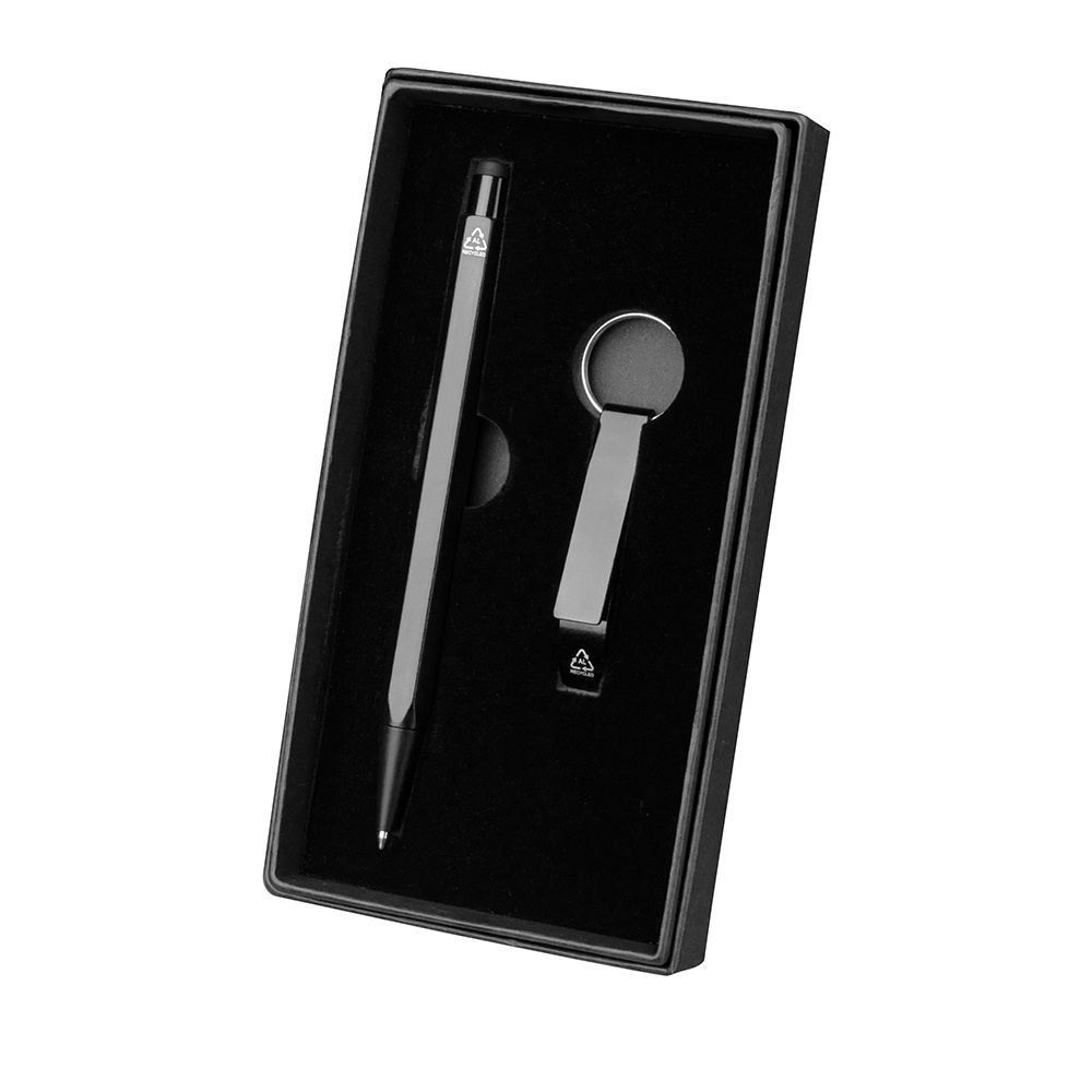 [14170039003] Kit Caneta Chaveiro Alumínio (02 - Silk Plano, 03 - Laser metal KIT 2)
