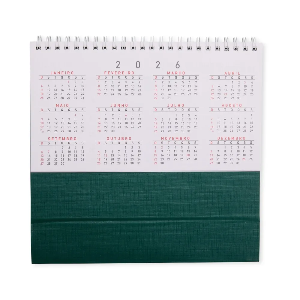 Calendário De Mesa 2026
