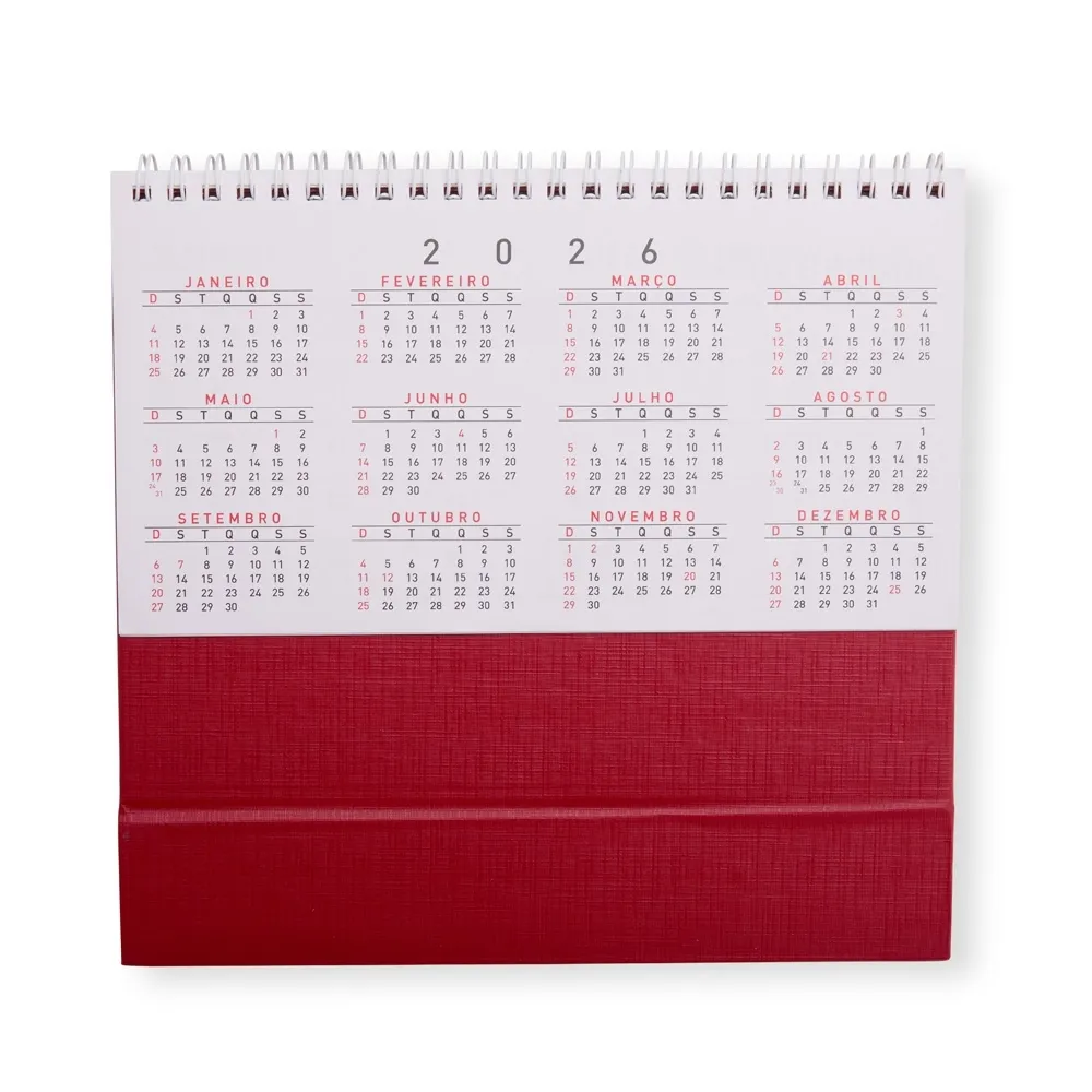 Calendário De Mesa 2026