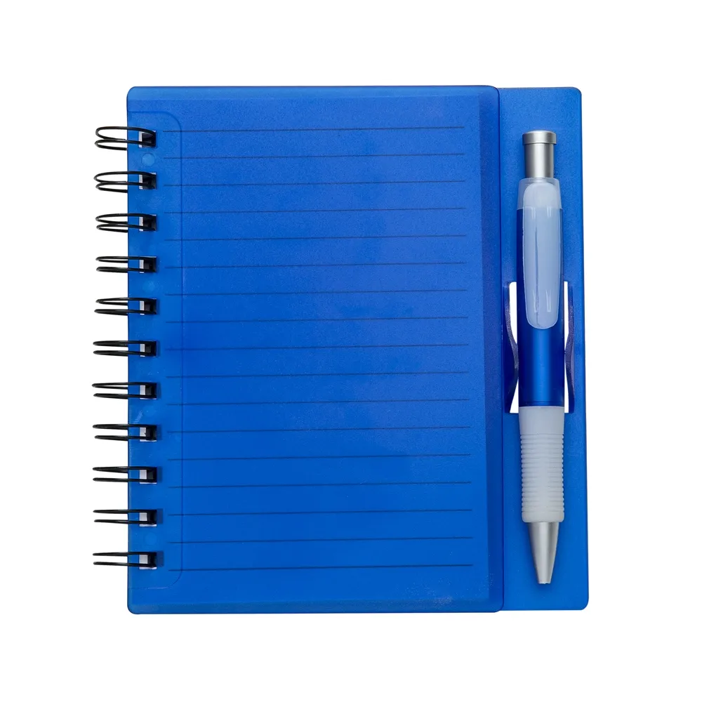 Caderno Plástico com Caneta 