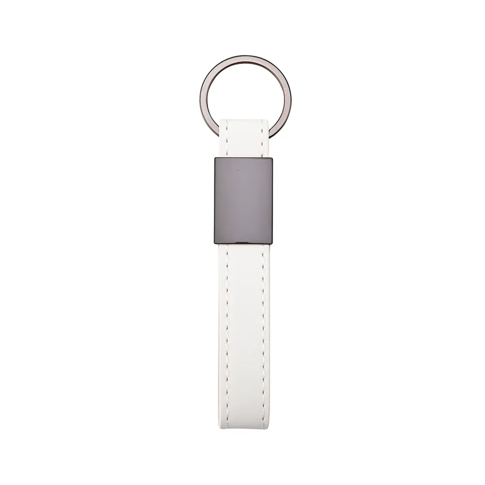 Chaveiro Metal com Couro Sintético