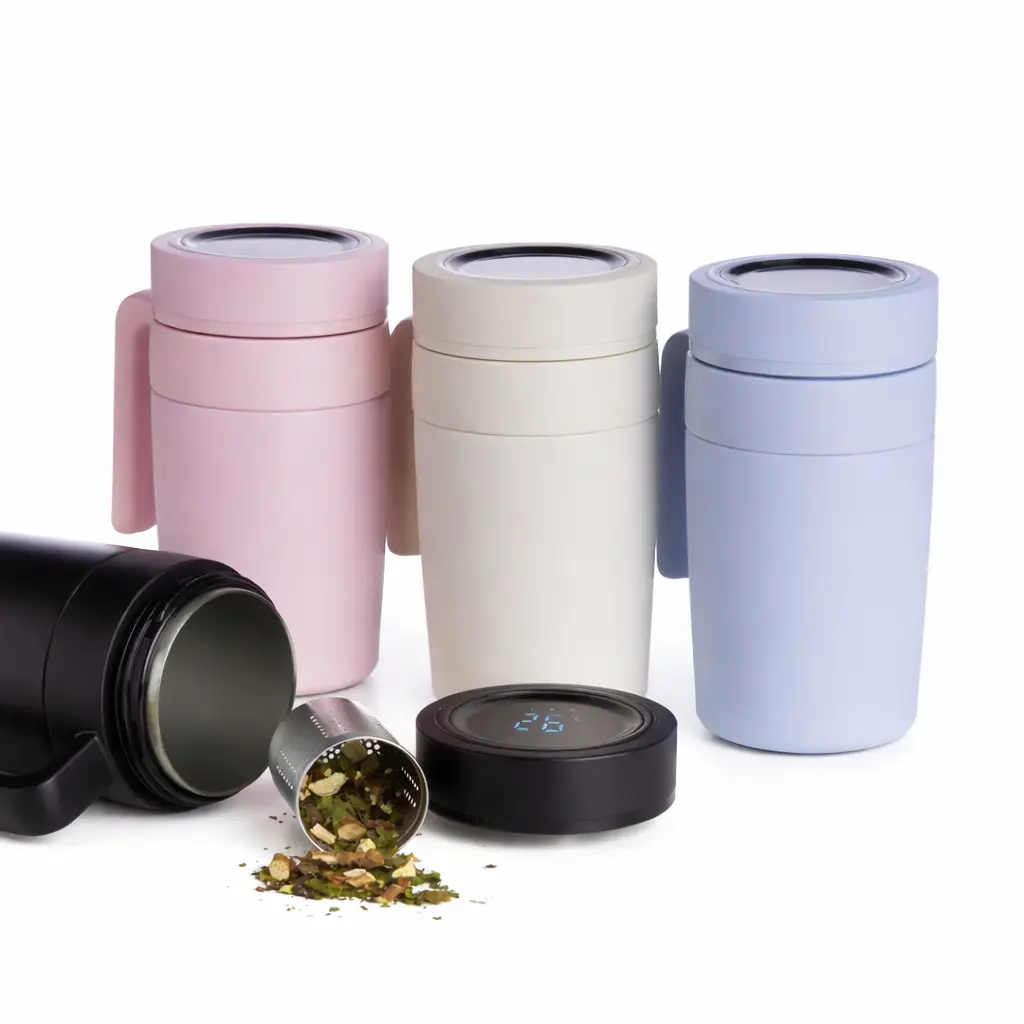 [05030073021] Caneca Termica 500Ml C/ Termômetro   (Branco 05, 02 - Silk Cilíndrico, 1)