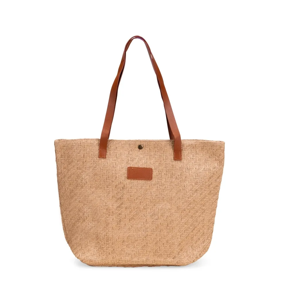 Bolsa Palha Trançada