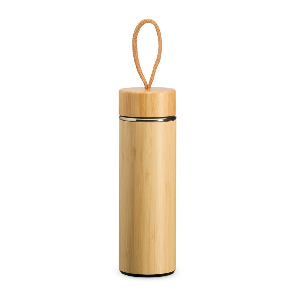 [11580195021] Garrafa Térmica Bambu 400Ml (02 - Silk Cilíndrico, 1)