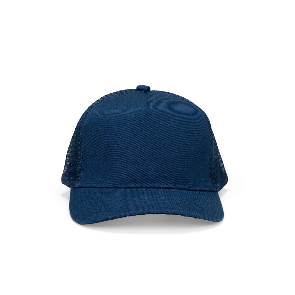 [04250032401] Boné Poliéster Aba Curva com Tela (Azul Escuro 04, 1)