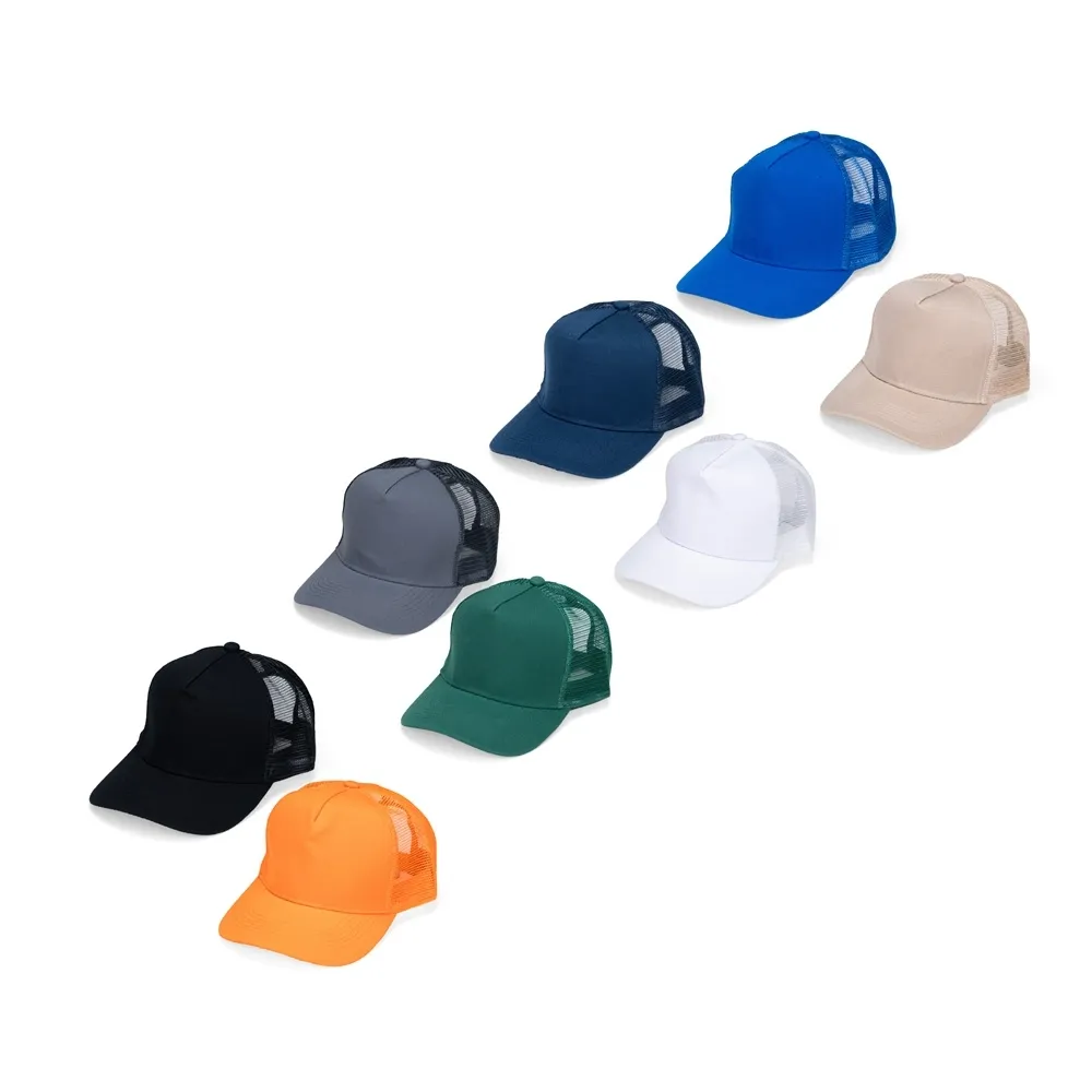 [04250032401] Boné Poliéster Aba Curva com Tela (Azul Escuro 04, 1)