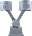 Troféu Pistão 3D