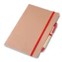 Caderno A5 capa em papel Kraft com caneta 