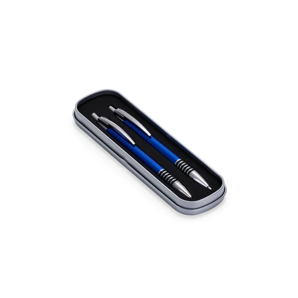 [04120004031] Conjunto Caneta E Lapiseira Metal  (Azul Escuro 04, 1)