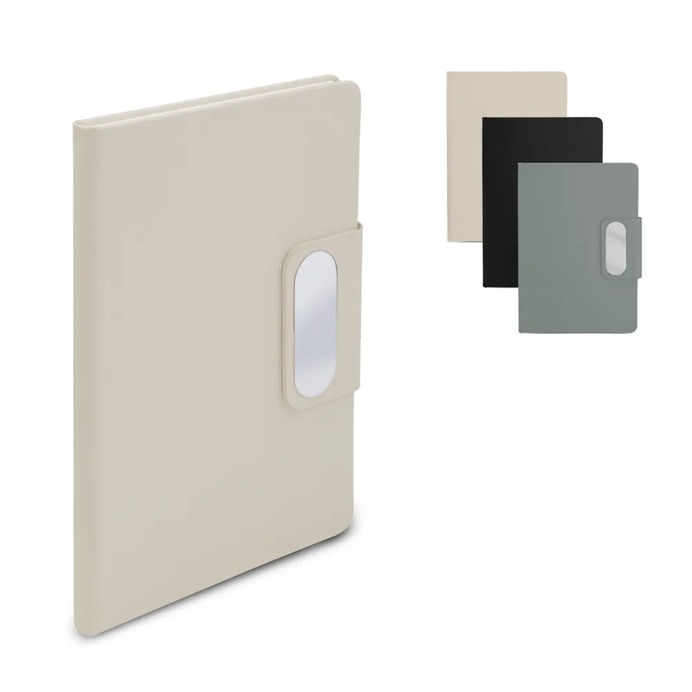 Caderno com Placa em Metal