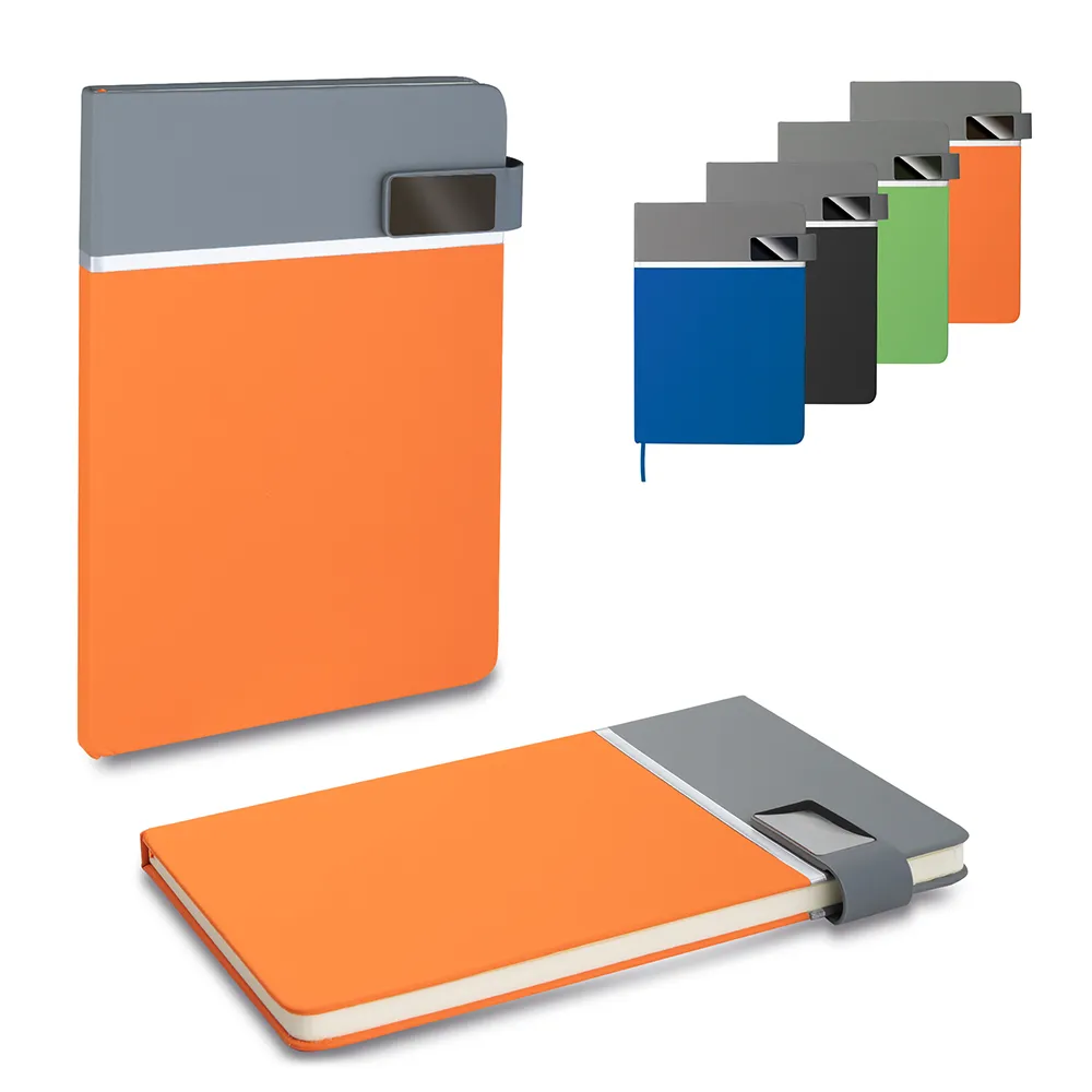 [10160205191] Caderno A5 em PU (21X15cm) (Laranja 10, 19 - Impressão Digital D, 1)