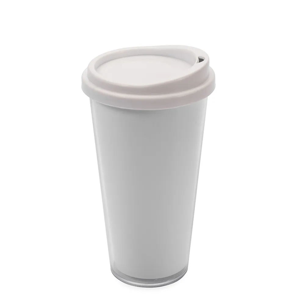 [05060076021] Copo Plástico Duplo 400ml (Branco 05, 02 - Silk Cilíndrico, 1)