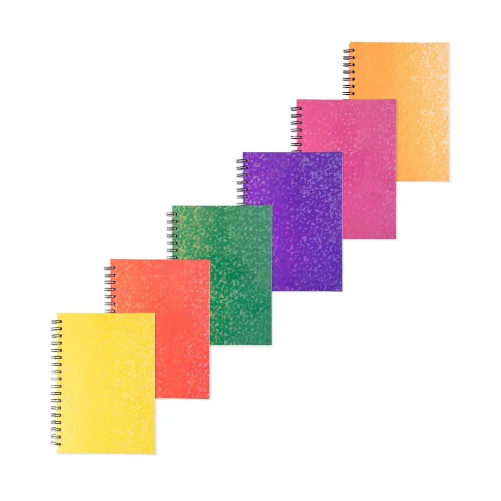 [10160223021] Caderno Holográfico Com Pauta (Laranja 10, 1)