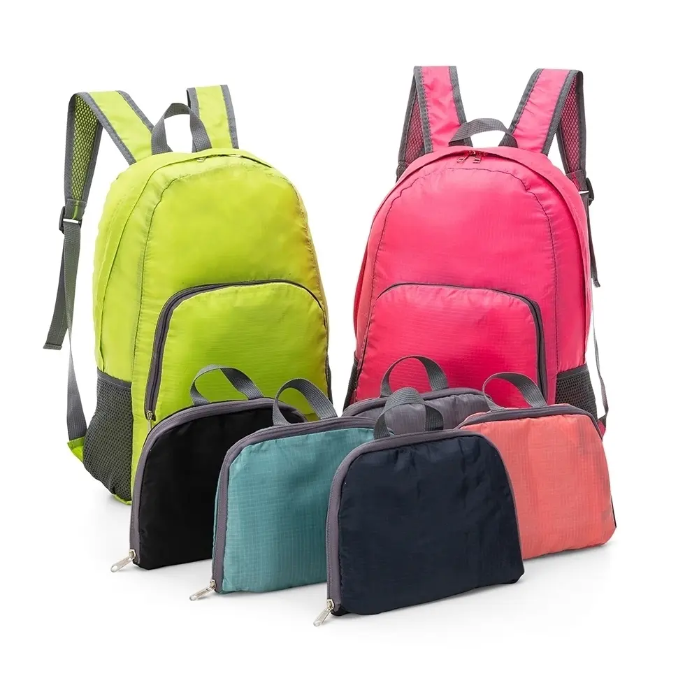 [03430077401] Mochila De Nylon Dobrável 21L (Azul Claro 03, 40 - Transfer Têxtil, 1)