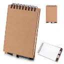 Bloco de Anotações Papelão com Caneta